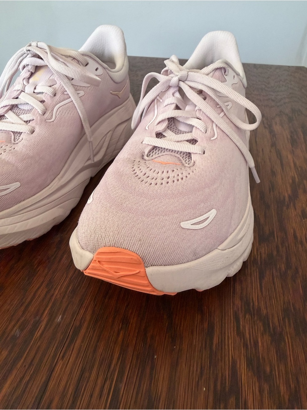 Hoka Arahi 8, Lilac cream/ Leon cantaloupe (orange and purple) - Picture 9 of 15
